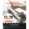 thumbnail image 4 of KFFKFF Snow Roof Rake, 18.5 in Aluminum Blade, 5.2-30 ft Extendable Roof Snow Scraper with Wheels & Slide, Lightweight Tool for Clearing Snow, Leaves, and Debris from Rooftops, 4 of 9
