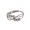 04 White K 0096, variant on Women's Luxury Fashion Spinner Rings Featuring Rotating Beads for Anxieties Relief Adjustable Daily Wear Jewelry