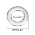 thumbnail image 3 of 300Pcs 10mm x 5.5mm x 0.8mm 304 Stainless Steel Flat Washer for Screw Bolt, 3 of 5
