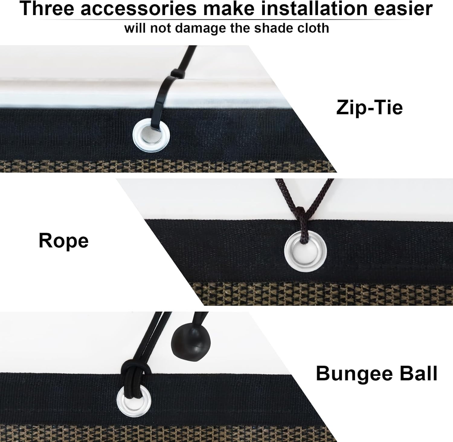 NAWAY 90% Sun Shade Cloth 10'x14' Outdoor Pergola Shade Cover Canopy with Grommets UV Block Privacy Screen for Patio, Backyards, Outdoor, Carport, Garden, Mocha