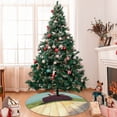 thumbnail image 7 of Sikiie Elehpant And A Giraffe Looking At The Sea 30-48 inches {designName} Print Christmas Tree Skirt Snowman Xmas Tree Skirt with Edge Christmas Decorations for Holiday Party-36", 7 of 7