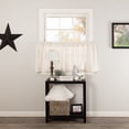 thumbnail image 3 of VHC Brands Burlap Farmhouse Antique White Tier Set of 2 Curtains 24x36, 3 of 4