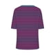 thumbnail image 5 of Camisas Sentuca de manga corta para mujer 2024, blusas informales con cuello en V y rayas sueltas, rosa intenso L, 5 of 5