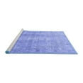 thumbnail image 2 of Ahgly Company Machine Washable Indoor Square Persian Blue Traditional Area Rugs, 5' Square, 2 of 4