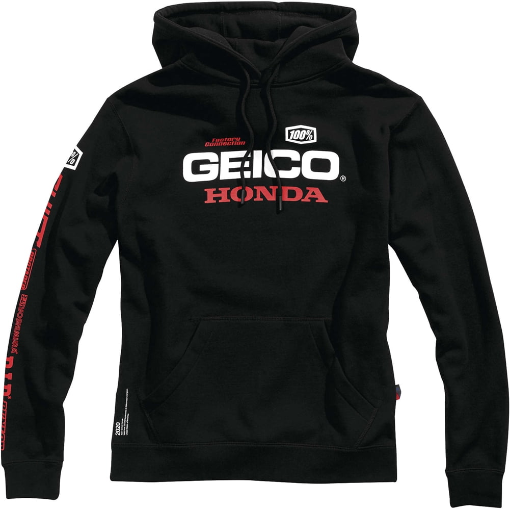 100% GEICO Honda Salvo Pullover Hoody - Black - Medium - Walmart.com