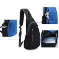 thumbnail image 4 of Mochila tipo bandolera, bandolera multiusos, mochila de viaje para senderismo, 4 of 5