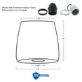 thumbnail image 4 of Kira Home Stella 6" Glass Shades, Replacement Glass, 1-5/8" Fitter Opening for Threaded Medium Base Socket, 6" x 6", (3), 4 of 8