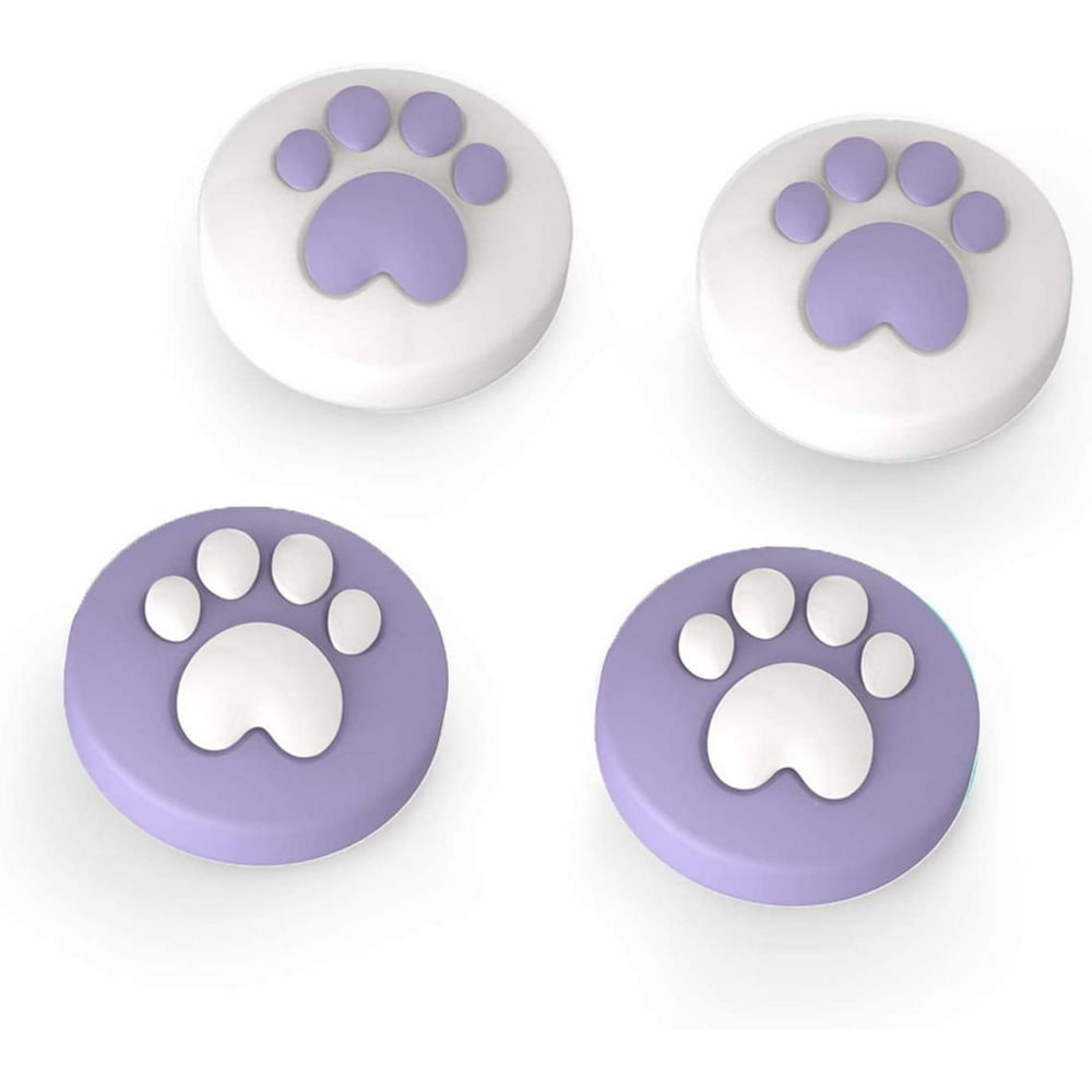 Switch Thumb Grip Caps 2 Pairs Mix & Match, Joystick Cap Cute Soft Slim