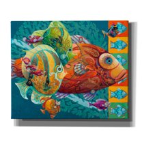 Epic Graffiti 'The School' by David Galchutt, Canvas Wall Art, 24"x20"