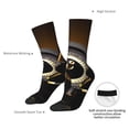 thumbnail image 4 of Susaid Casino Cards Print Men's Moisture Wicking Cushioned Crew Work Boot Socks Suitable for Size 36-45, 4 of 6