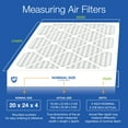 thumbnail image 3 of Nordic Pure 20x24x4 (3 5/8) Pleated Air Filters MERV 14 Plus Carbon 1 Pack, 3 of 7