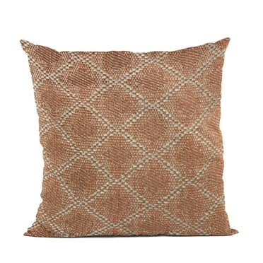 Plutus Brands Brown Diamond Luxury Throw Pillow-Size:26" x 26"