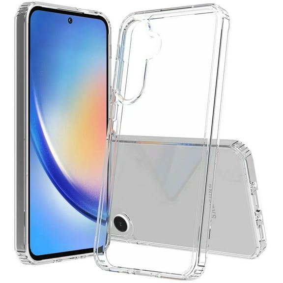Clear Case for Samsung Galaxy A15 5G, Aquaflex Semi-Flexible TPU [Shock Absorbing] Transparent Phone Cover