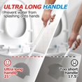thumbnail image 2 of 2Pack 2 in 1 Toilet Brush and Plunger Set,Clean Gloves, Extended Handle Plunger,Toilet Bowl Brush Plunger Set,Bathroom Cleaning Tools,Toilet Brush Plunger Combo,Cleaning Brush(Cream White), 2 of 6