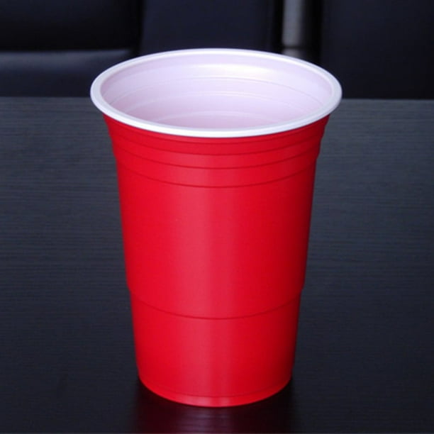 TOP.E]10pcs 450Ml Red Disposable Plastic Cup Party Cup Bar