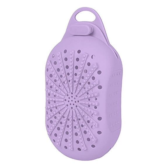 Silicone Soap Scrubber Exfoliating Bag For Body Cleansing Hanging Pouch Reusable Bar Soap Sleeve Hygienic Skin-Friendly Bath Accessory