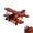 A, variant on Handmade Wooden Biplane Model, Vintage Desktop Ornament, Aviation Decor Craft