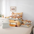 thumbnail image 6 of Feelyou Fox Bear Hedgehog Bedding Comforter Set 7pcs, Cartoon Animal Queen Bedding Sets, 6 of 8