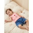thumbnail image 4 of BemeyourBBs Toddler Baby Girls Summer Clothes Infant Baby Girl Denim Outfit Cute Bee Cake Ice Cream Floral Embroidery Ribbed Tank Vest Tops with Pockets Rolled Jeans Denim Shorts 2Pcs Set, 4 of 7