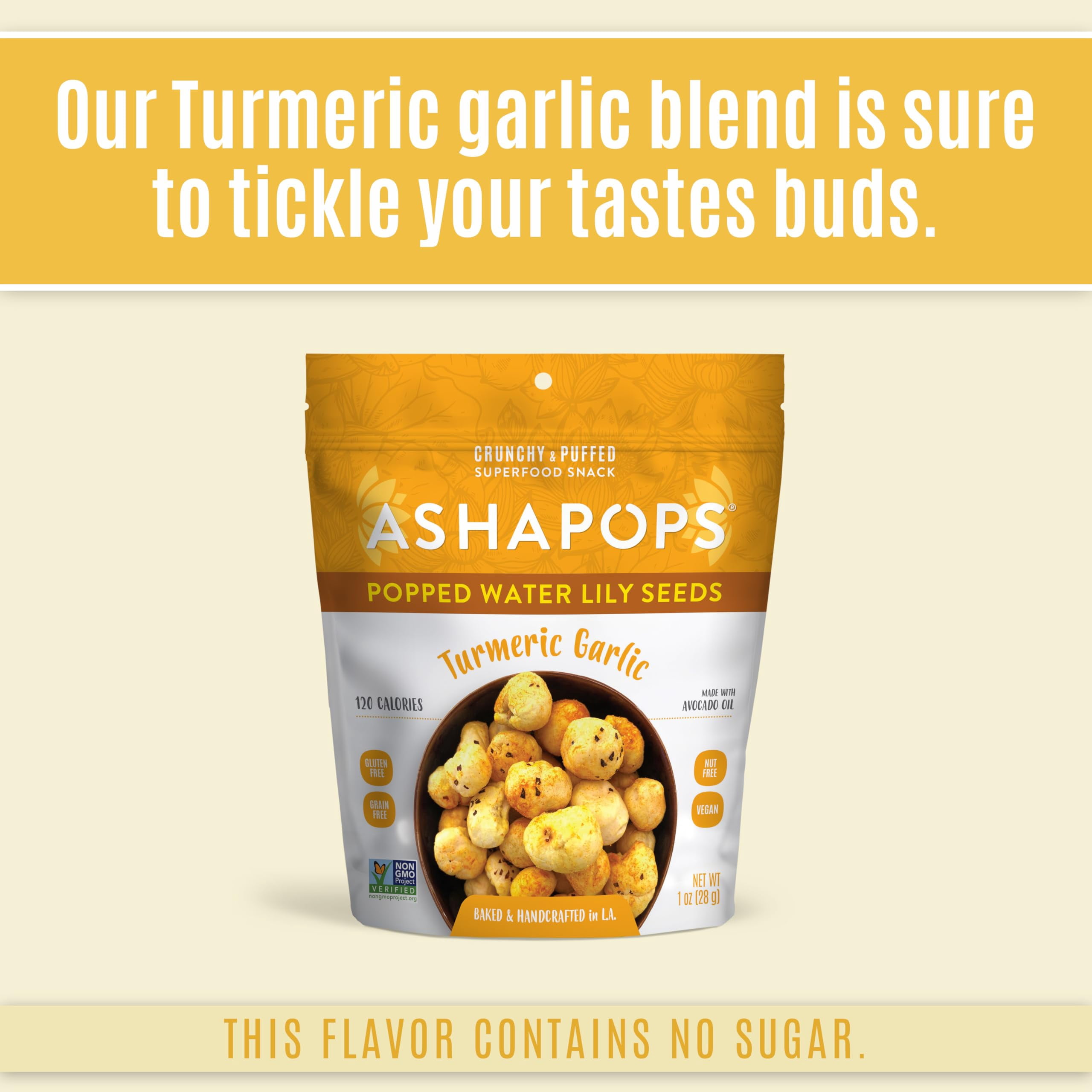 (Pack Of 6) Ashapops Seeds Lily Water Turmeric Garlic 1 Oz