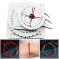 thumbnail image 3 of veasfak 10.3cm+15cm Square Round 4Pcs Rope Knot Weaving Kumihimo Disk Foam Disc for Loom, 3 of 9