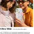 thumbnail image 2 of for iPhone XR Case, Cute Colorful Flower Curly Wave Clear Case with Lovely Flower Bracelet Chain for Women Girls Soft TPU Shockproof Protective Case Cover for iPhone XR, 2 of 14