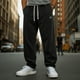 thumbnail image 1 of Ceisia Gift Men's All-Season Warm Sports Pants - Casual Fashion Thickened Solid Color Elastic Waist Nylon-Spandex Long Pants wi th Pockets, 1 of 5