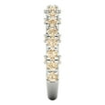 thumbnail image 4 of 3.13 ctw Wedding Band for Women - 14K White Gold Natural Morganite Stackable Eternity Ring, 4 of 6