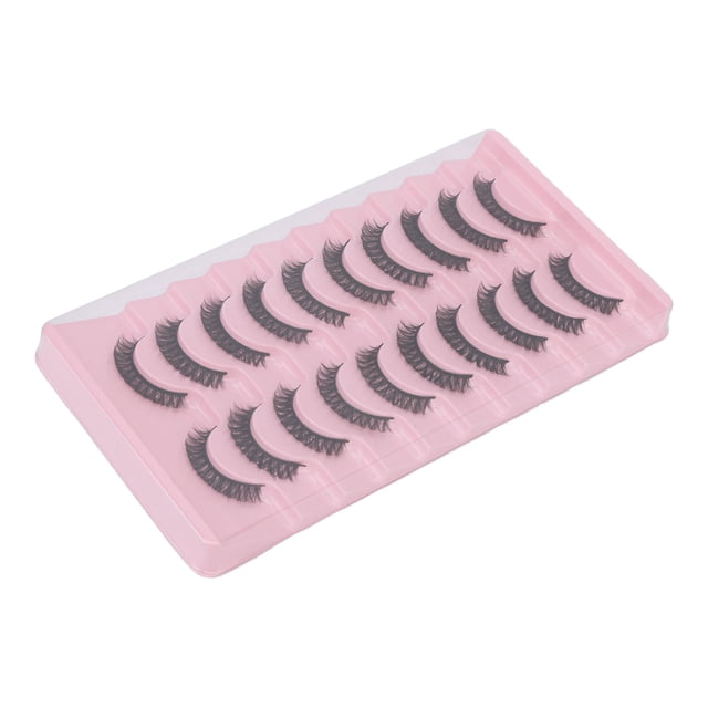Pestañas postizas DD Curl, paquete múltiple, ligeras, cómodas y suaves, maquillaje tipo A, 10 pares