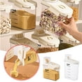 thumbnail image 7 of Food Storage Rice Storage Container Airtight Dry Food Kitchen Transparent Container for Oats Cereals Pasta Flour, 7 of 7