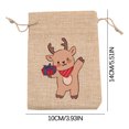 thumbnail image 2 of Jubipavy Candy Bag Gift Bags Small Bags Pouch Bags Bags For Candy Christmas Bag Linen Santa Claus Snowman Gift Bag Candy Bag, 2 of 2