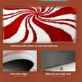 thumbnail image 6 of TUITOONM Red and White Striped Christmas Carpet Soft Non-Slip Rugs Living Room Entrance Kitchen Doormat Indoor Outdoor Home Winter Festival Decoration, 6 of 6