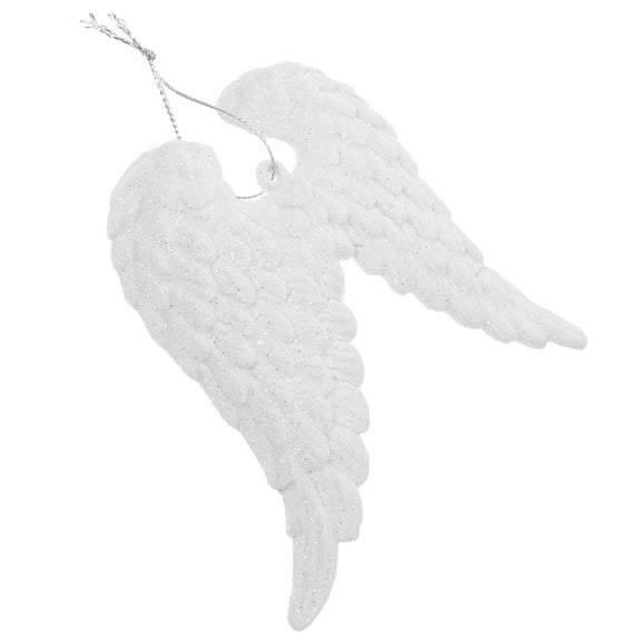 Hemobllo 3Pcs White Angel Wings Ornament Christmas Tree Decoration Hanging Pendant for Holiday Decor