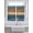 Navy Blue, variant on Farmhouse Teal Blue Brown Bathroom Window Curtain, Vintage Wooden Striped Light Filtering Coffee Kitchen Curtains, Bedroom Living Room Curtains 2 Panel 84"x45"