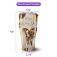 thumbnail image 5 of Happy Women's Day Boston Terrier Sunflower Vintage Proud Mom 30oz Stainless Steel Tumbler Insulated Cup with Lid Gentleman Dog Lover Gifts - 02030, 5 of 5