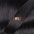 thumbnail image 1 of Straight Clip In Pu Hair Extensions Real Human Hair Brazilian Virgin Hairpiece 6pc/set Seamless Full 10-30" Natural Color, 1 of 5