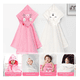 thumbnail image 2 of 2pcs Toalla De Baño Bebé Con Capucha Manta Suave Xtellar rosa, 2 of 3
