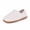 Cream, variant on Women's Packaway Slipper, Burgundy, Size 8