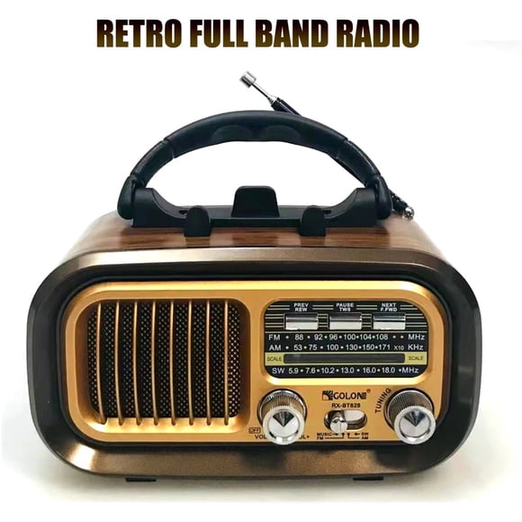 BT-628 AM FM SW Radio Réglage Facile Radio Portable avec Antenne Télescopique Lecteur Radio 3 Bandes pour Marche des Aînés