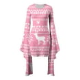 thumbnail image 2 of Women's Cocktail Dresses Christmas Bodycon Dress Plaid Long Sleeve Dresses Elegant Cocktail Dress Party Dress, 2 of 5