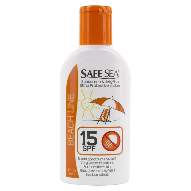 Safe Sea Jellyfish Sting prevent sunscreen lotion 15 SPF sunblock, 1