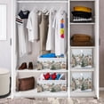 thumbnail image 6 of Foldable Fabric Storage Bin Home Cubes Clothing Organizer Bins Large Collapsible Box Basket for Home Organizer Cozy Winter Town with Snow, 6 of 7