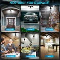 OGEDNAC Motion Sensor Garage Light 2 Pack 150W Deformable LED Garage