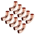 thumbnail image 1 of Codo de cobre de 90 grados ID 7.94mm, conector de tubería de cobre de giro corto para plomería 10 piezas, 1 of 3