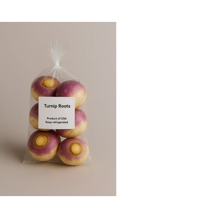 Fresh Whole Turnip Root, 1 lb Bag