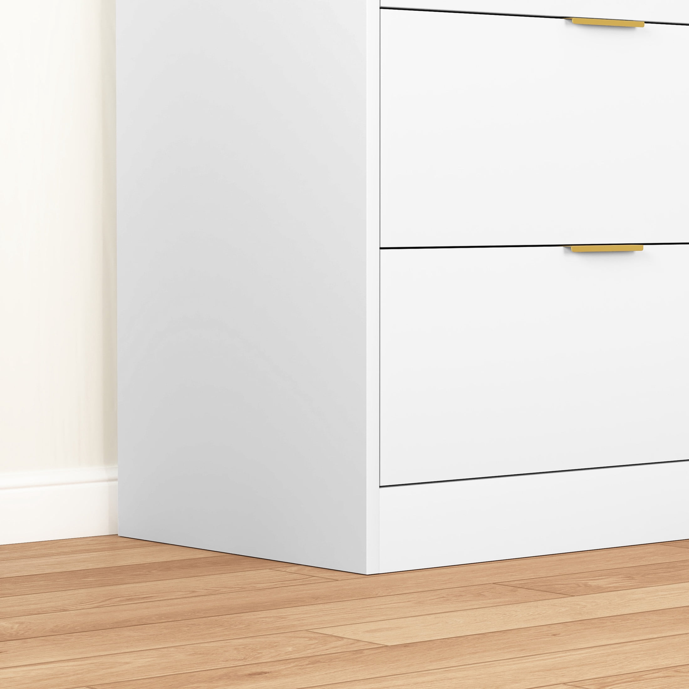 Noble House 8-Drawer Dresser, Wooden Storage Cabinet for Bedroom, Living Room, White