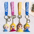 thumbnail image 3 of Disney-llaveros con colgante de Frozen para niños, llaveros de dibujos animados de Anime, Princesa, sirena, llavero de coche, llavero para bolsa de teléfono, joyería colgante, regalos, 3 of 5