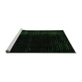 thumbnail image 2 of Ahgly Company Machine Washable Indoor Rectangle Abstract Emerald Green Modern Area Rugs, 2' x 4', 2 of 4