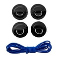 thumbnail image 1 of 4X Kayak Stainless Steel Replacement + 3.6m Blue Cord For PVC Rib Black, 1 of 8