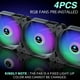 thumbnail image 2 of Funda ATX para PC MOROVOL R7 con 4 ventiladores RGB, USB 3.0, vidrio templado, 2 of 6